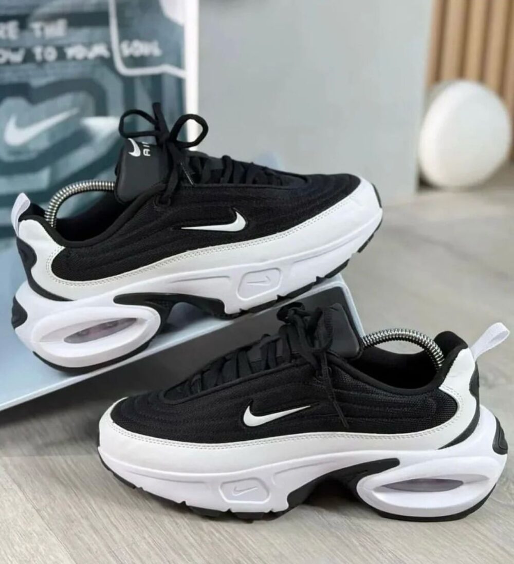 NIKE AIRMAX PORTAL BLACK WHITE SHOES - Image 3