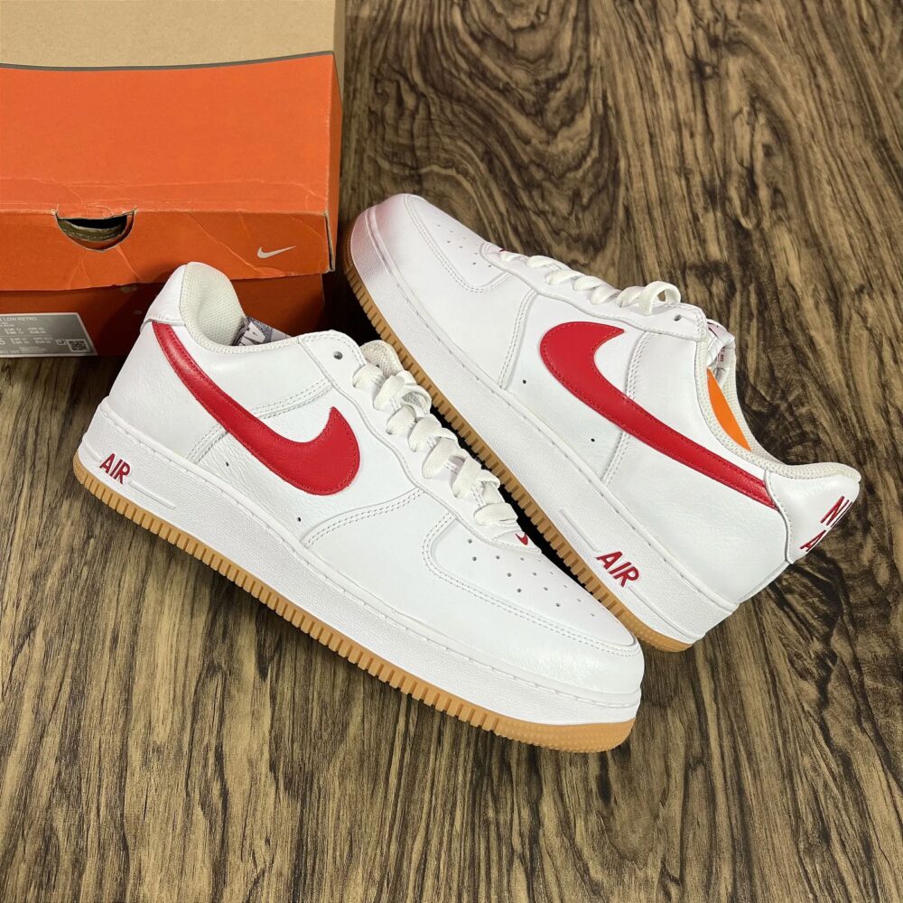 Nike AIRFORCE 1 Red and white color - Image 4