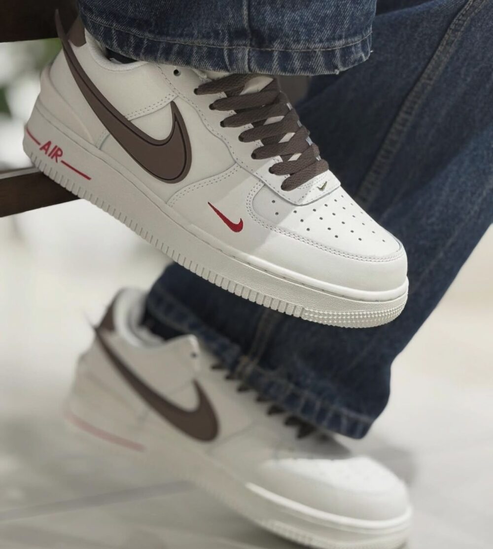 ⁠NIKE SHOES AIRFORCE 1 AMBUSH (white & brown color) - Image 6
